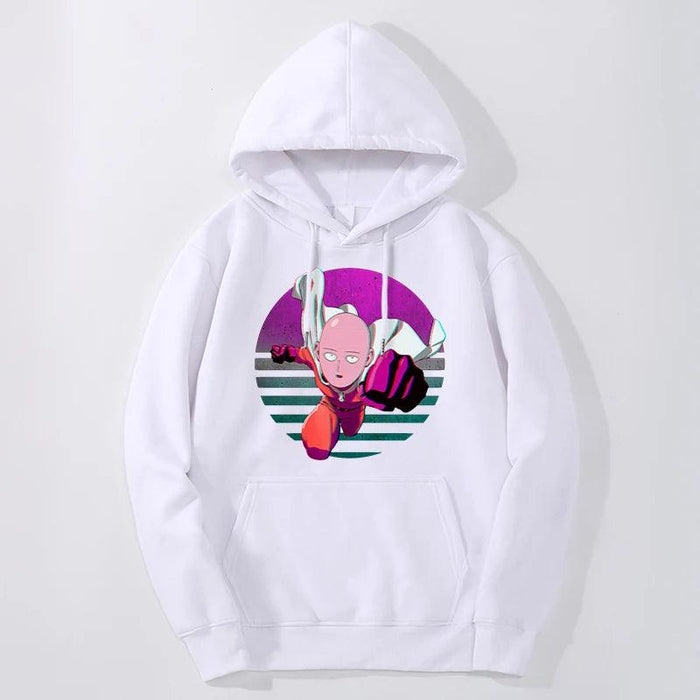Sweat One Punch Man - Saitama Fly-Manga Shop-Blanc-XS-Manga Shop