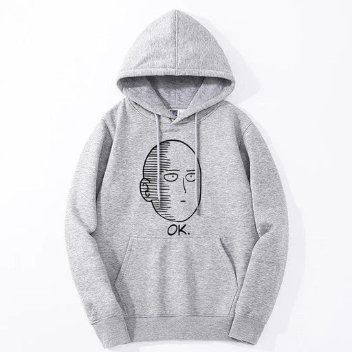 Sweat One Punch Man - Saitama Ok-Manga Shop-Gris-XS-Manga Shop