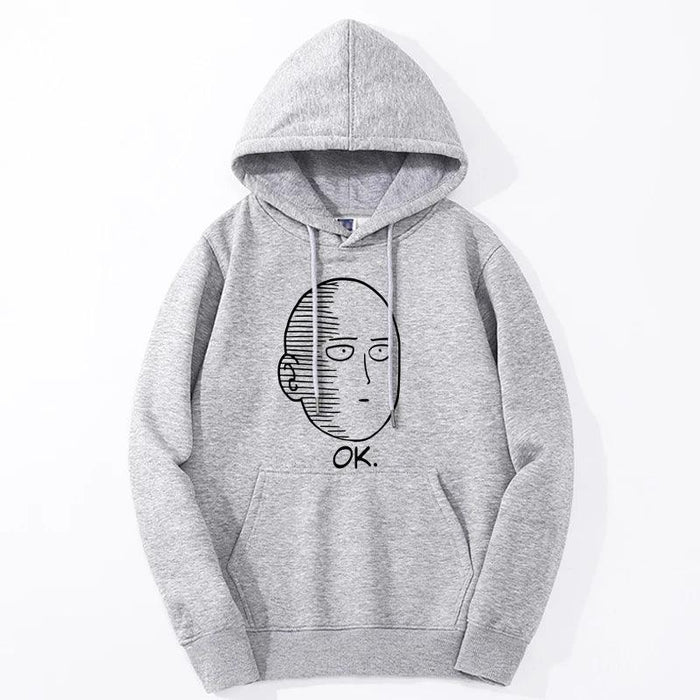 Sweat One Punch Man - Saitama Ok-Manga Shop-Gris-XS-Manga Shop