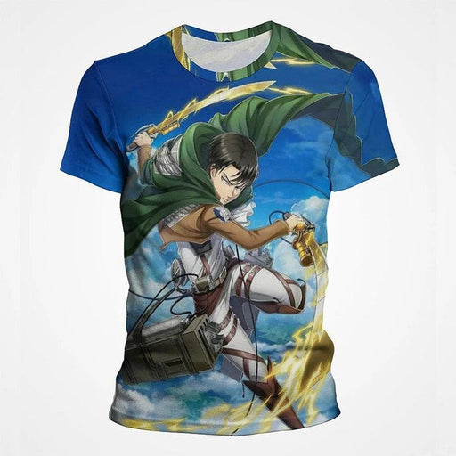 T-Shirt Attaque des Titans - Levi Fight-Manga Shop-Manga Shop