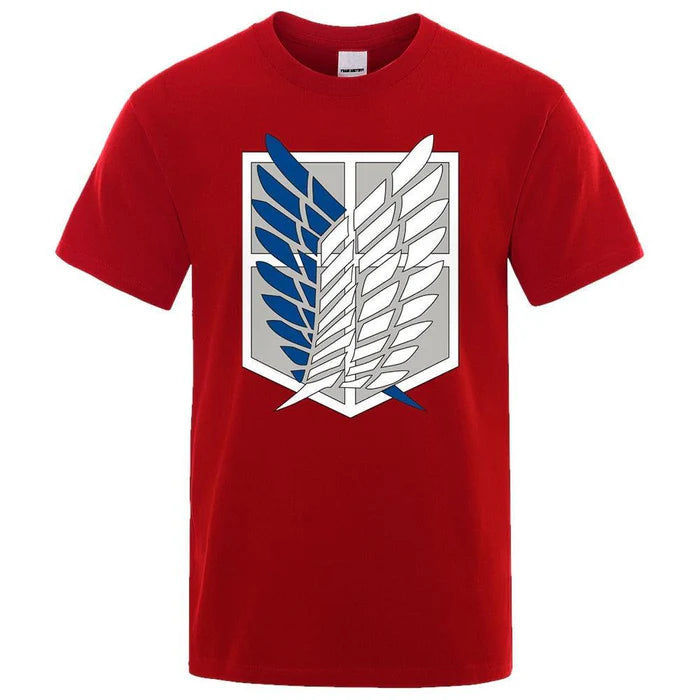 T-Shirt Attaque des Titans - Logo-Manga Shop-Rouge-XS-Manga Shop
