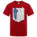 T-Shirt Attaque des Titans - Logo-Manga Shop-Rouge-XS-Manga Shop