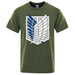 T-Shirt Attaque des Titans - Logo-Manga Shop-Vert-XS-Manga Shop