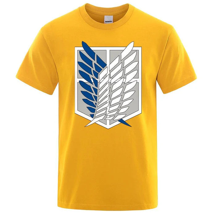 T-Shirt Attaque des Titans - Logo-Manga Shop-Jaune-XS-Manga Shop
