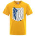T-Shirt Attaque des Titans - Logo-Manga Shop-Jaune-XS-Manga Shop
