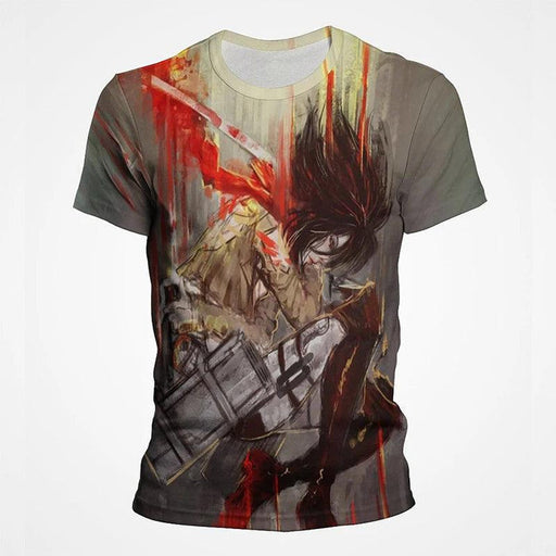T-Shirt Attaque des Titans - Mikasa Fight-Manga Shop-Manga Shop