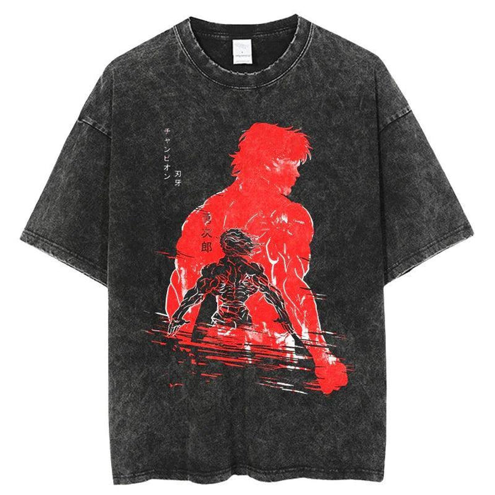 T-Shirt Baki - Blood-Manga Shop-Manga Shop