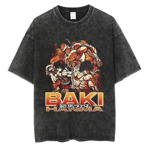 T-Shirt Baki Hanma - Esprit de Champion-Manga Shop-Manga Shop