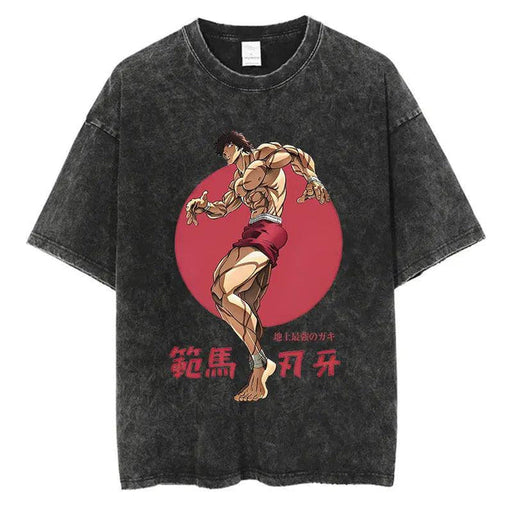 T-Shirt Baki Hanma - Guerrier Solitaire-Manga Shop-Manga Shop