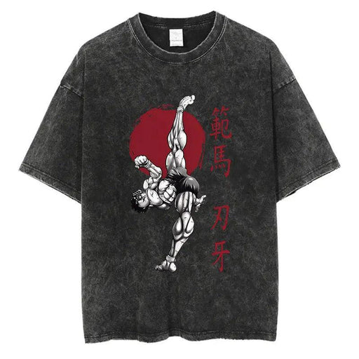 T-Shirt Baki Hanma - Kick-Manga Shop-Manga Shop