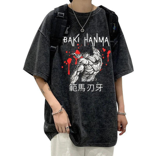 T-Shirt Baki - Hanma-Manga Shop-Manga Shop