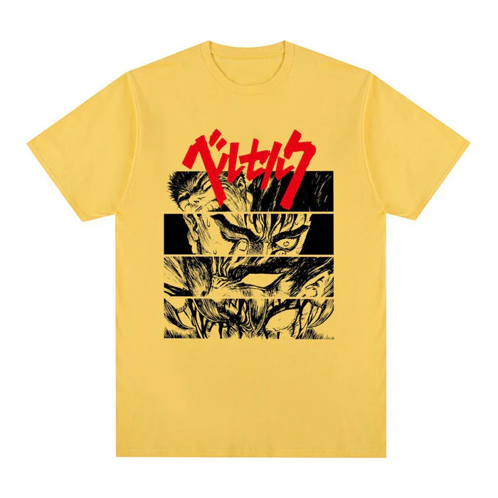 T-Shirt Berserk - Blood-Manga Shop-Jaune-XS-Manga Shop