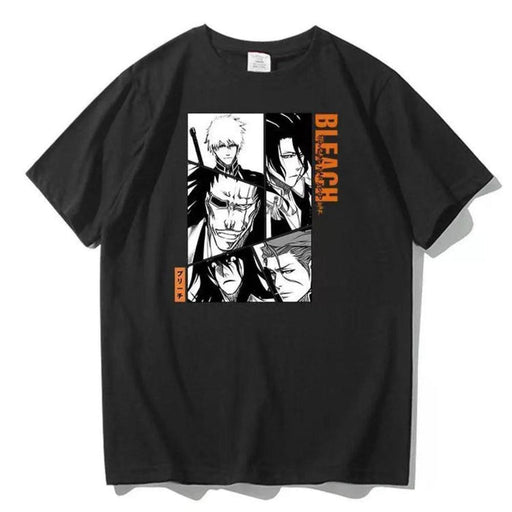 T-Shirt Bleach - Capitaines-Manga Shop-Noir-XS-Manga Shop