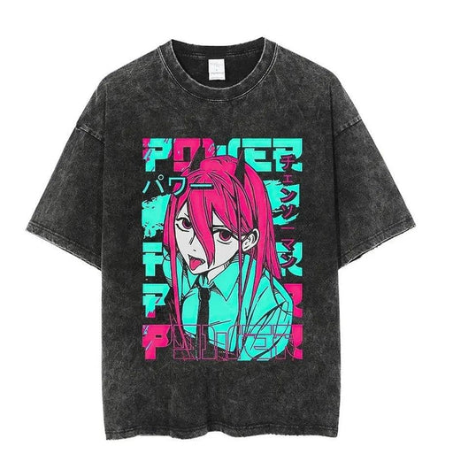 T-Shirt Chainsaw Man - Full Power-Manga Shop-Manga Shop