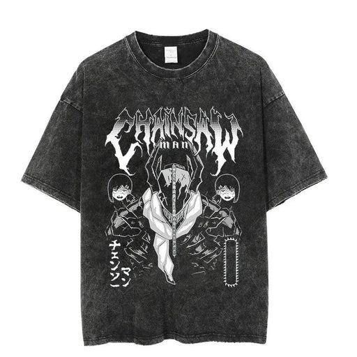 T-Shirt Chainsaw Man - Shadow-Manga Shop-Manga Shop
