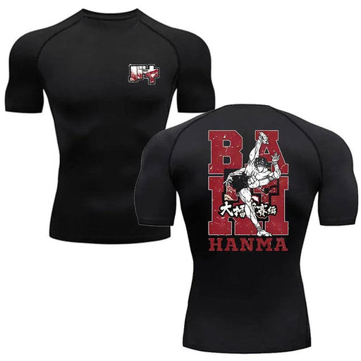 T-Shirt de Compression - Baki Blood-MANGA SHOP-Manga Shop