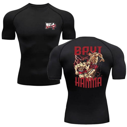 T-Shirt de Compression - Baki Fight-MANGA SHOP-Manga Shop