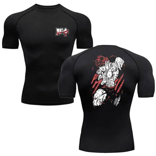 T-Shirt de Compression - Baki Shadow-MANGA SHOP-Manga Shop