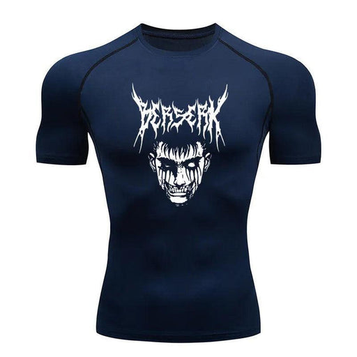 T-Shirt de Compression - Berserk Folie-MANGA SHOP-Marine-XS-Manga Shop