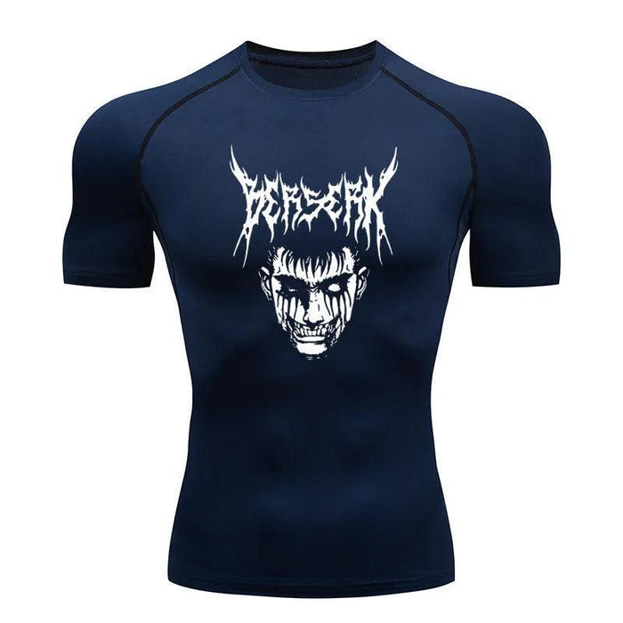 T-Shirt de Compression - Berserk Folie-MANGA SHOP-Marine-XS-Manga Shop