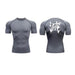 T-Shirt de Compression - Demon Slayer-MANGA SHOP-Gris/Blanc-XS-Manga Shop