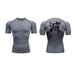 T-Shirt de Compression - Demon Slayer-MANGA SHOP-Gris/Noir-XS-Manga Shop