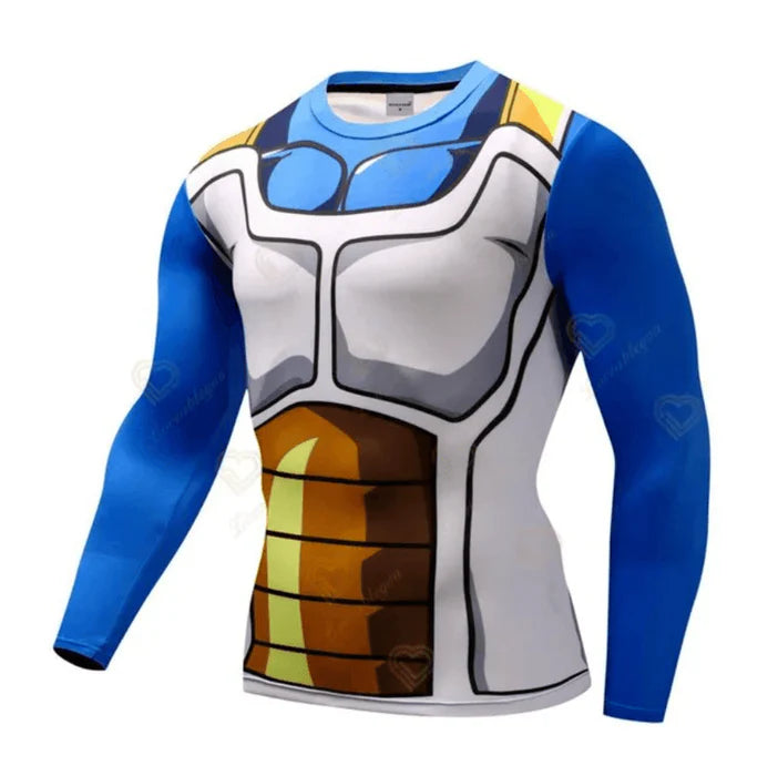 T-Shirt de Compression - Dragon Ball Vegeta-MANGA SHOP-Manches longues-XS-Manga Shop