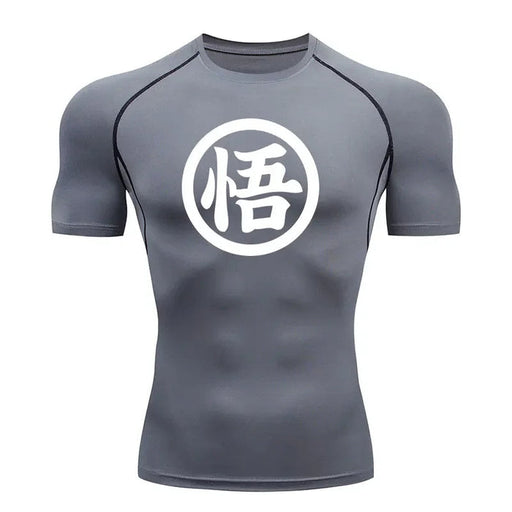 T-Shirt de Compression - Dragon Ball Z-Manga Shop-Gris-XS-Manga Shop