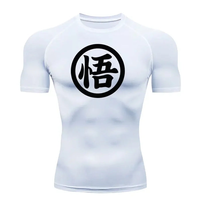 T-Shirt de Compression - Dragon Ball Z-Manga Shop-Blanc-XS-Manga Shop