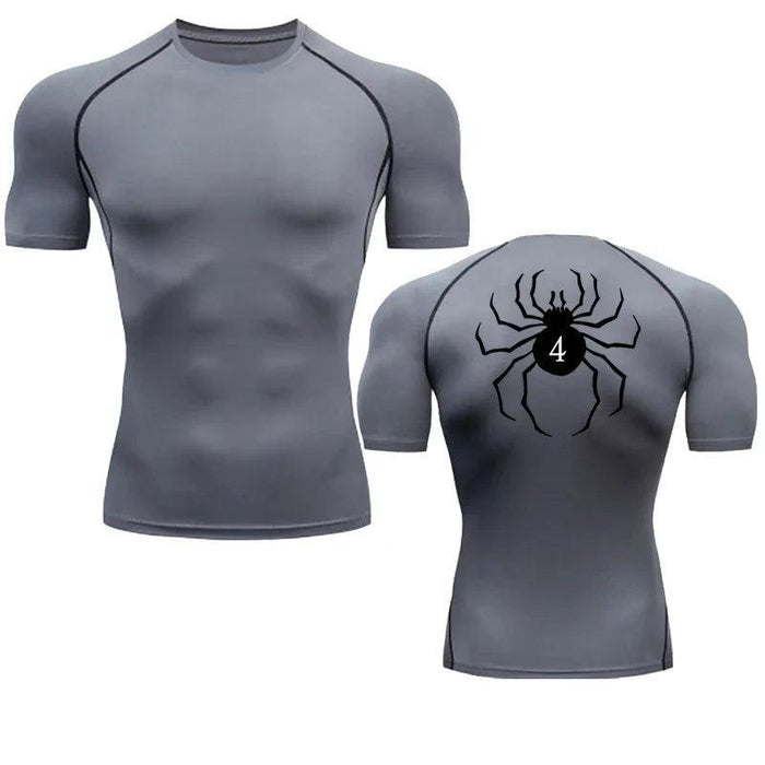 T-Shirt de Compression - Hunter x Hunter-MANGA SHOP-Gris/Noir-S-Manga Shop