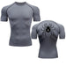 T-Shirt de Compression - Hunter x Hunter-MANGA SHOP-Gris/Noir-S-Manga Shop