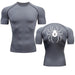 T-Shirt de Compression - Hunter x Hunter-MANGA SHOP-Gris/Blanc-S-Manga Shop