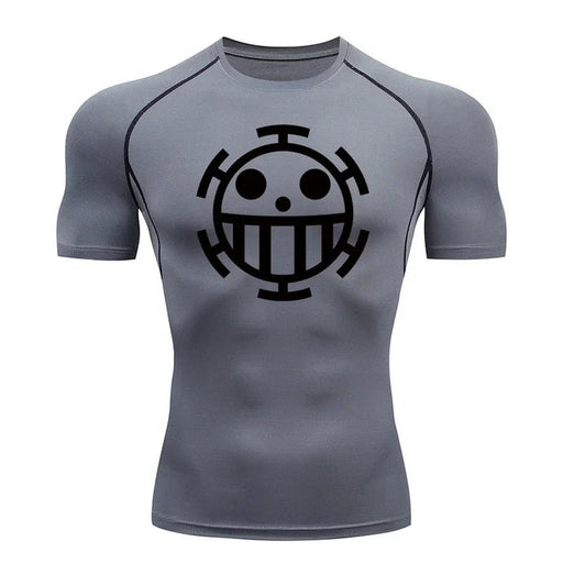 T-Shirt de Compression - Jolly Roger-Manga Shop-Gris-XS-Manga Shop