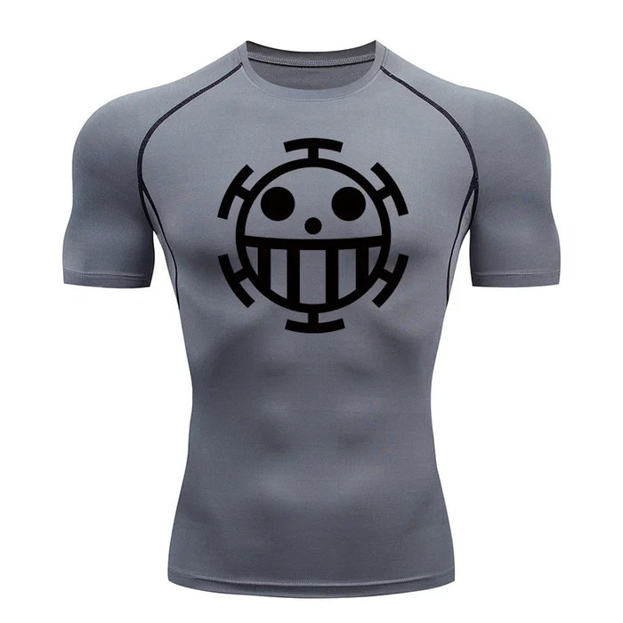 T-Shirt de Compression - Jolly Roger-Manga Shop-Gris-XS-Manga Shop