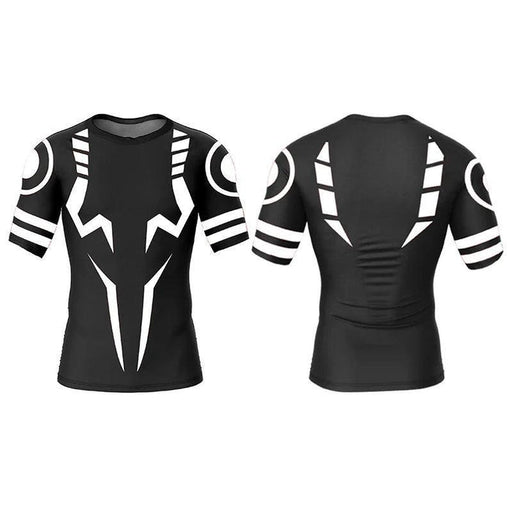 T-Shirt de Compression - Jujutsu Kaisen-MANGA SHOP-XS-Noir/Blanc-Manga Shop