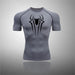 T-Shirt de Compression - l'Homme Araignée-MANGA SHOP-Gris-XS-Manga Shop