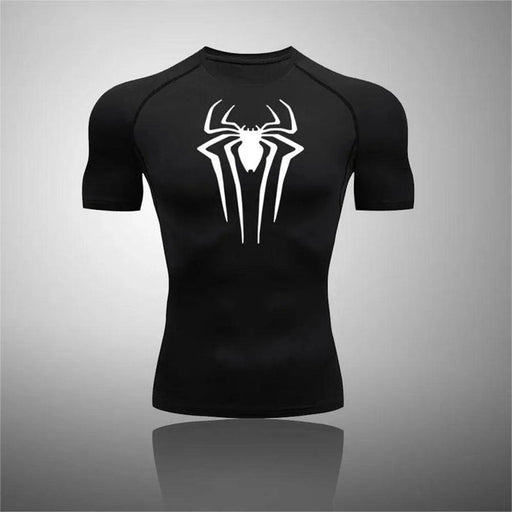 T-Shirt de Compression - l'Homme Araignée-MANGA SHOP-Noir-XS-Manga Shop