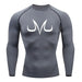 T-Shirt de Compression - Majin Vegeta Manche Longue-Manga Shop-Gris-XS-Manga Shop