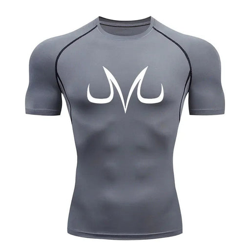 T-Shirt de Compression - Majin Vegeta-Manga Shop-Gris-XS-Manga Shop