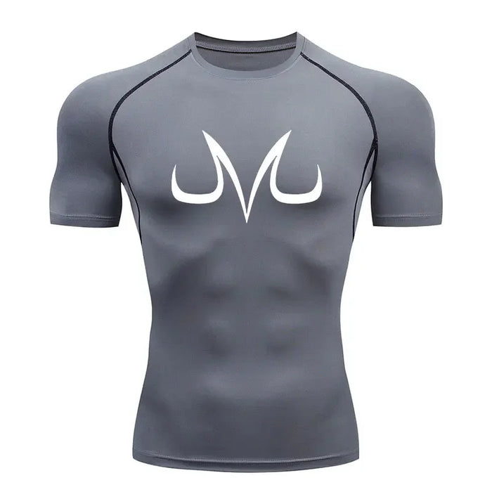 T-Shirt de Compression - Majin Vegeta-Manga Shop-Gris-XS-Manga Shop