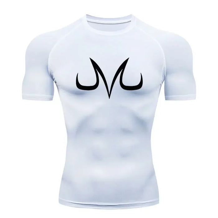 T-Shirt de Compression - Majin Vegeta-Manga Shop-Blanc-XS-Manga Shop