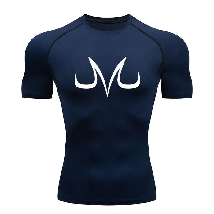 T-Shirt de Compression - Majin Vegeta-Manga Shop-Marine-XS-Manga Shop