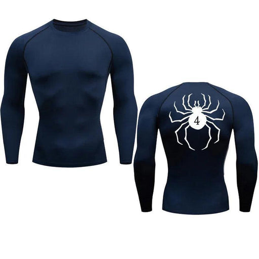 T-Shirt de Compression Manche Longue - Hunter x Hunter-MANGA SHOP-Marine-XS-Manga Shop