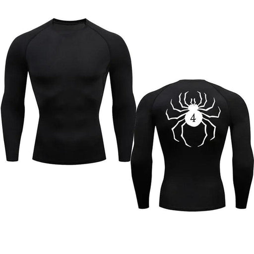 T-Shirt de Compression Manche Longue - Hunter x Hunter-MANGA SHOP-Noir-XS-Manga Shop