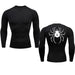 T-Shirt de Compression Manche Longue - Hunter x Hunter-MANGA SHOP-Noir-XS-Manga Shop