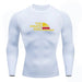 T-Shirt de Compression - One Piece Pirate King Manche Longue-Manga Shop-Blanc-XS-Manga Shop