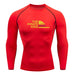T-Shirt de Compression - One Piece Pirate King Manche Longue-Manga Shop-Rouge-XS-Manga Shop