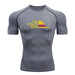 T-Shirt de Compression - One Piece Pirate King-Manga Shop-Gris-XS-Manga Shop