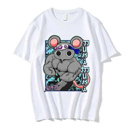 T-Shirt Demon Slayer - Muki Muki Gym-Manga Shop-Blanc-XS-Manga Shop