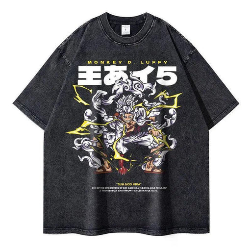 T-Shirt Monkey D. Luffy Gear 5 Vintage-Manga Shop-Manga Shop